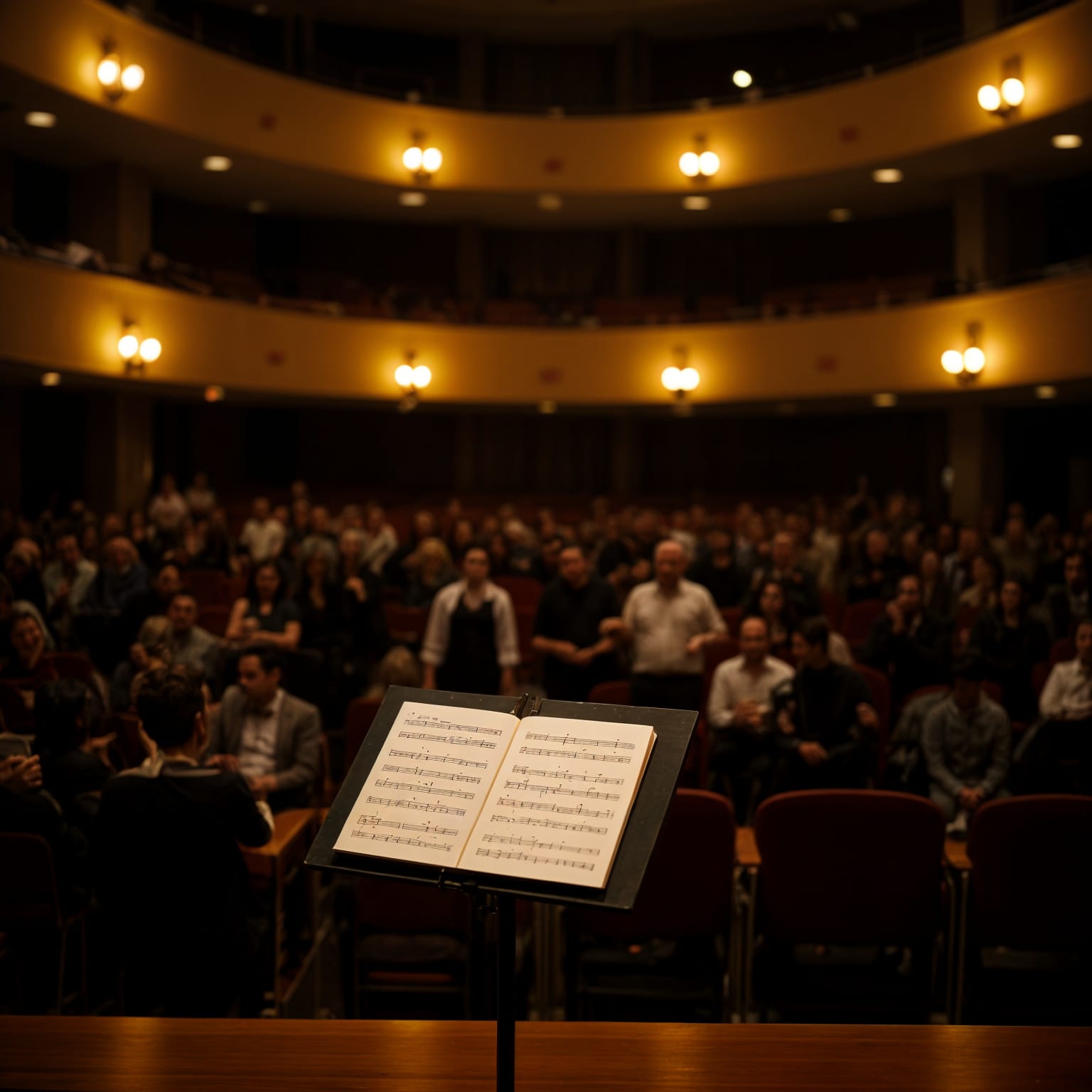 Theatre at the end of a performance